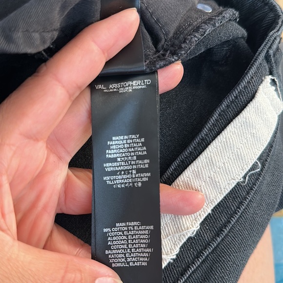 Val  Kristopher Eroded Denim Black Destroyed Jeans - Picture 11 of 11